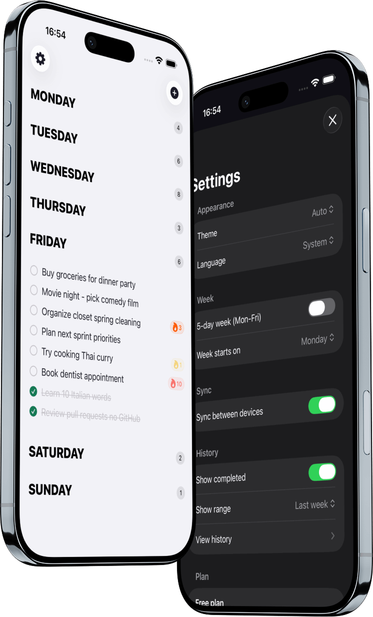 DayDrift app screens